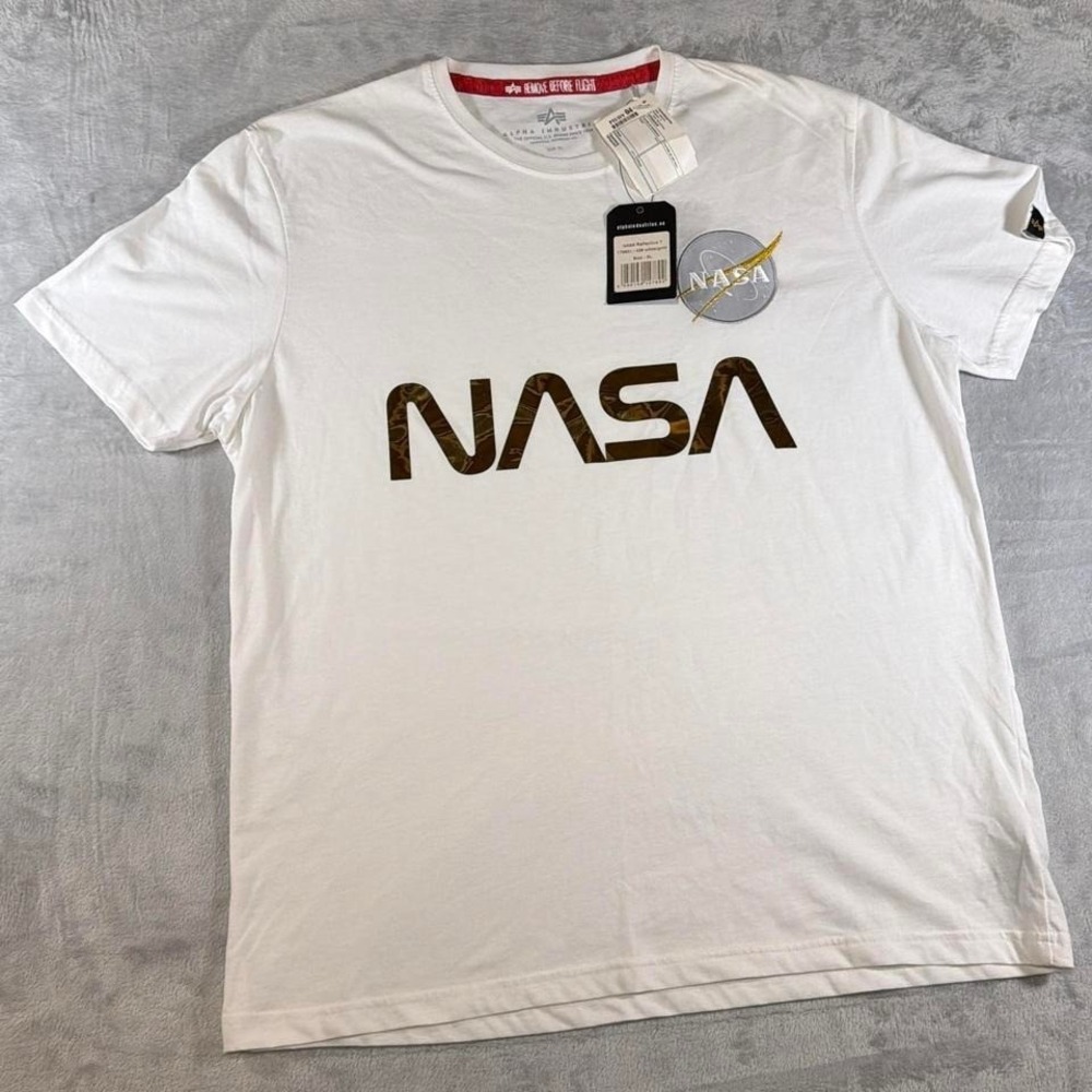 Alpha Industries NASA Tee | White | XL